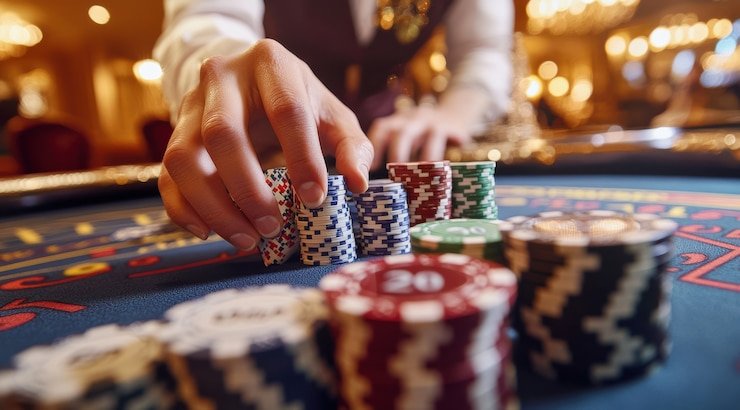 Antarmuka permainan slot Playtech dengan berbagai tema dan fitur bonus